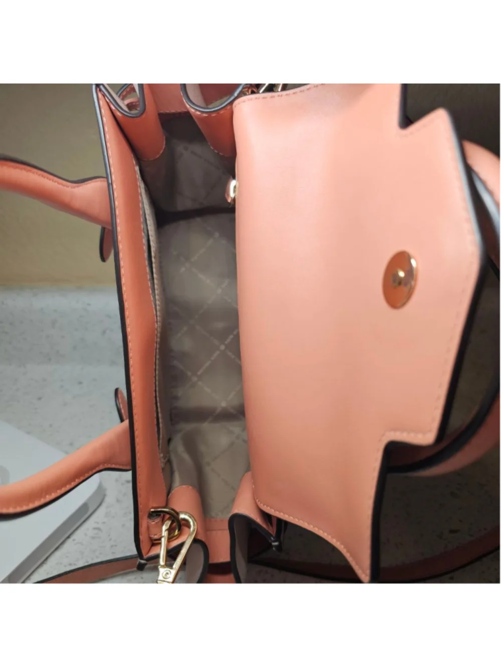 Michael Kors Tri-Color Leather Satchel Crossbody Bag